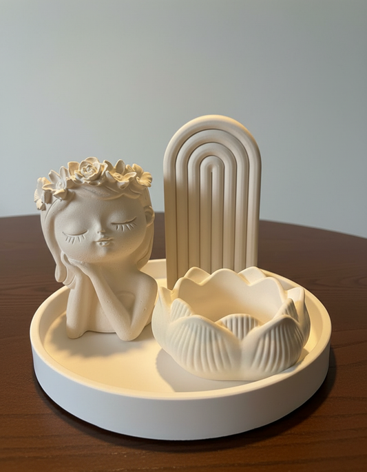 Conjunto 4 peças decorativas